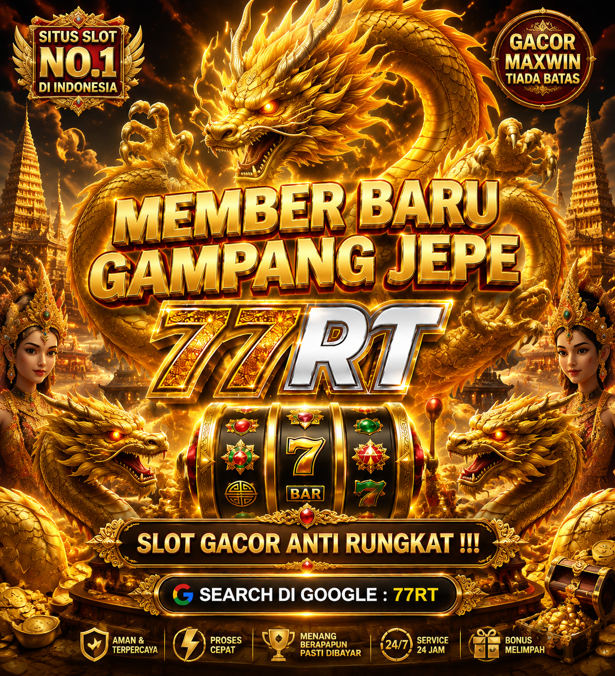 77RT - Situs Resmi Slot Online dan Pilihan Game PG Soft